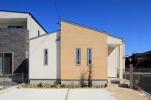 平屋モデルハウスの外観