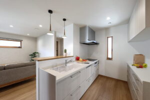 平屋モデルハウスのキッチン